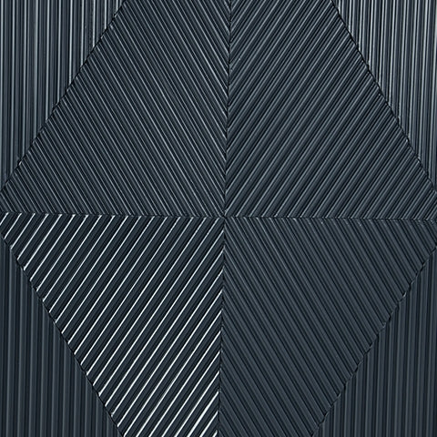 Close-up of goldtone metal legs and blue finish
