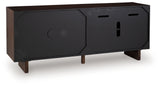 Welby Accent Cabinet rear view with cable openings