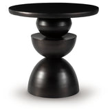 Kurtson Accent Table top angle showing bronze finish