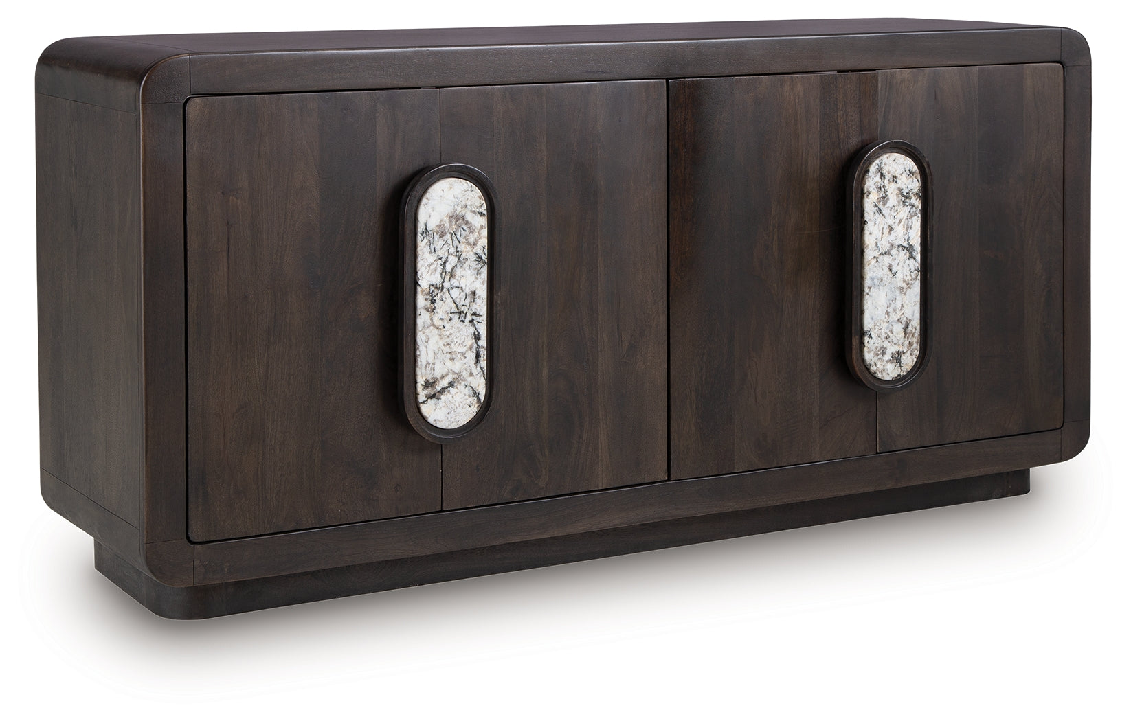 Elliston Accent Cabinet angled view with doors closed