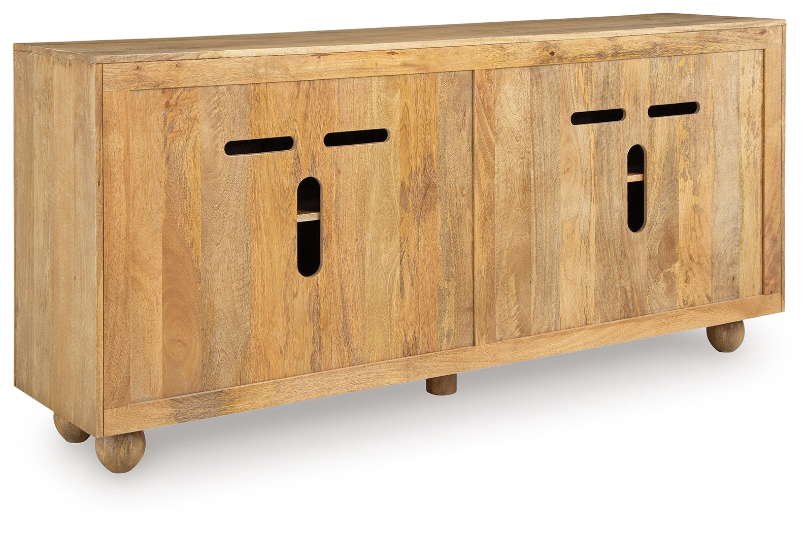 Niam Accent Cabinet back view showing openings