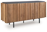 Angle view of Quintavious Accent Cabinet closed doors