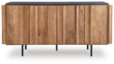 Head on view of Quintavious Accent Cabinet door details
