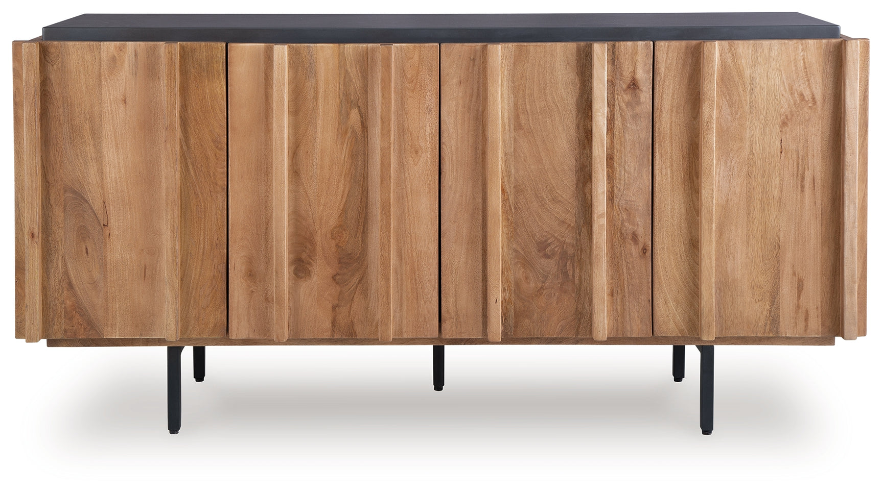 Head on view of Quintavious Accent Cabinet door details