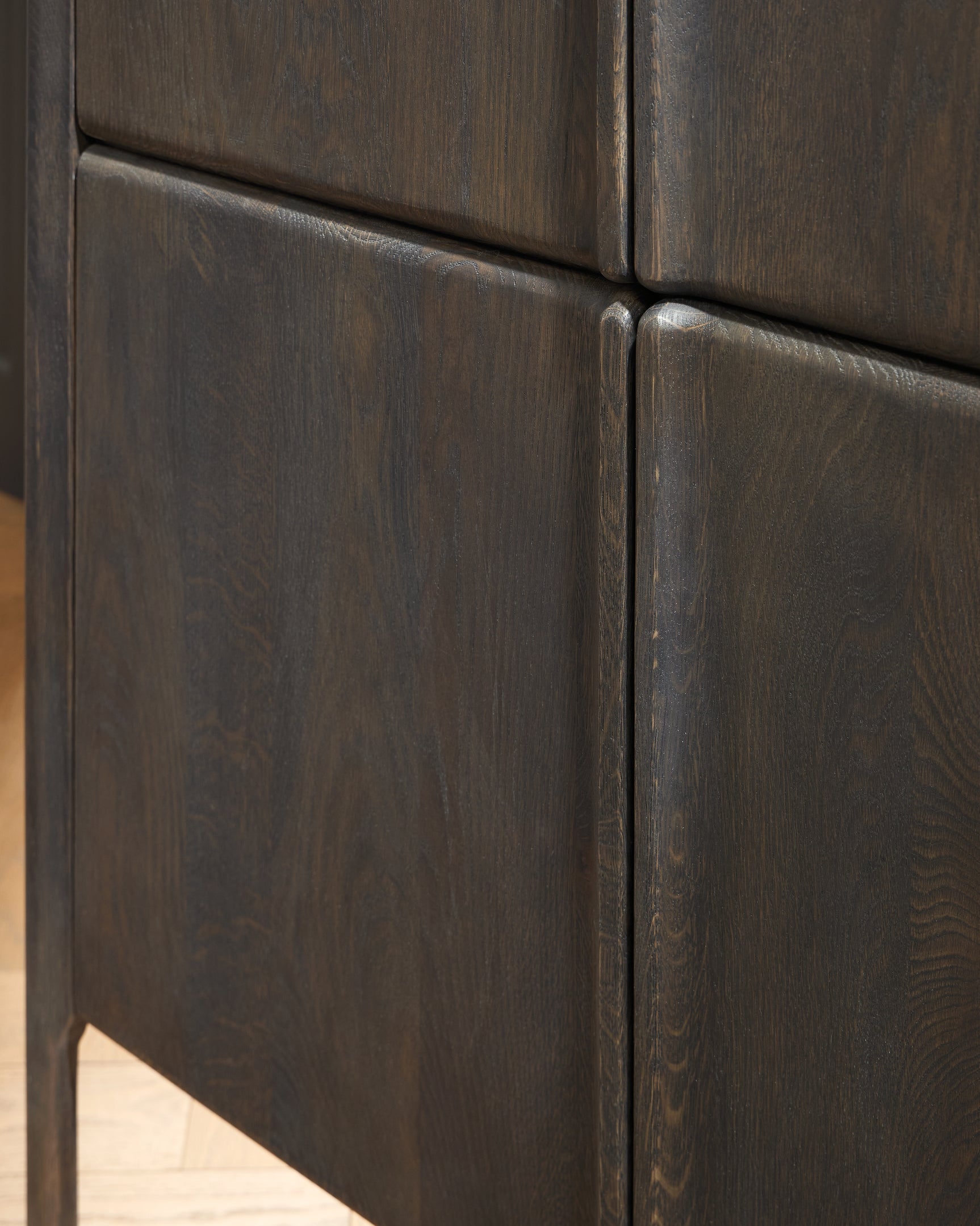 Close-up of Orsonal cabinet hardware