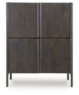 Detailed view of Orsonal cabinet edge and finish