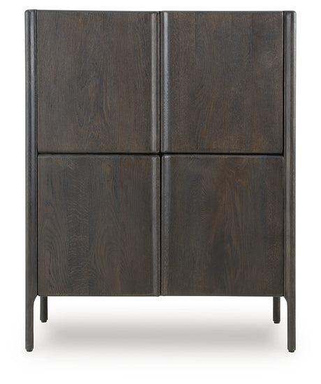 Detailed view of Orsonal cabinet edge and finish
