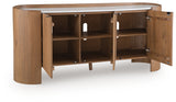Fitzroy Accent Cabinet angled open door storage