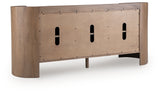 Fitzroy Accent Cabinet back view showing openings