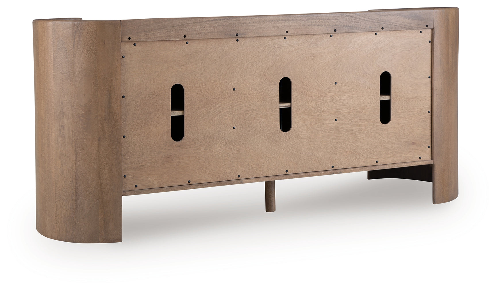 Fitzroy Accent Cabinet back view showing openings