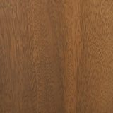 Side view of Fitzroy Accent Cabinet natural wood finish