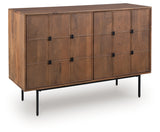 Juddins accent cabinet closed angled side view
