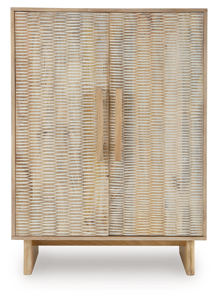 Dallinbury Natural/White Wash Accent Cabinet
