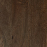 Texture and finish detail of Landermont Bar Cabinet medium brown mango wood