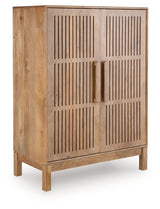 Pellamour Bar Cabinet angled side view closed