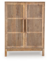 Pellamour Bar Cabinet head-on closed view