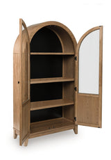 Dagandale Accent Cabinet open doors displaying adjustable shelves