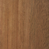 Detail of Dagandale Accent Cabinet natural wood and black finish