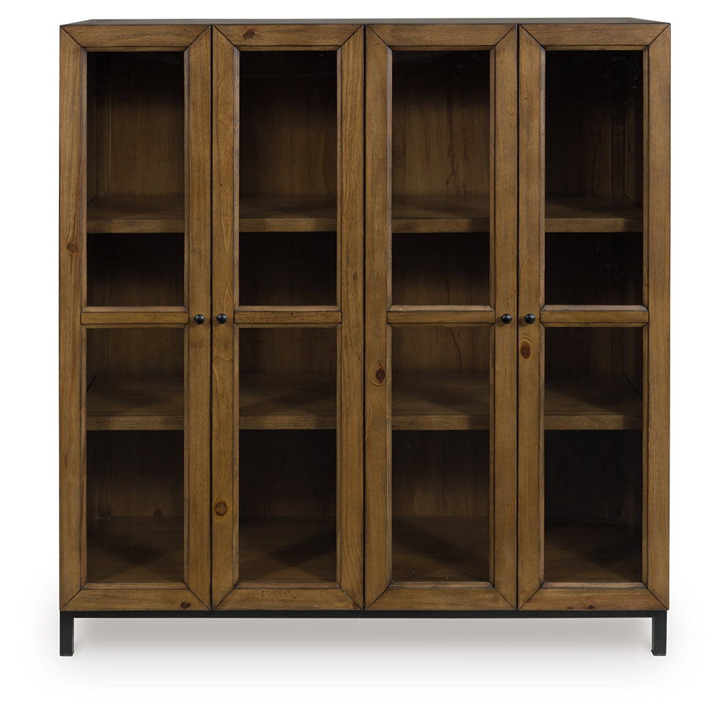 Wrenridge accent cabinet head-on open doors