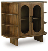 Niall Accent Cabinet angled closed side view