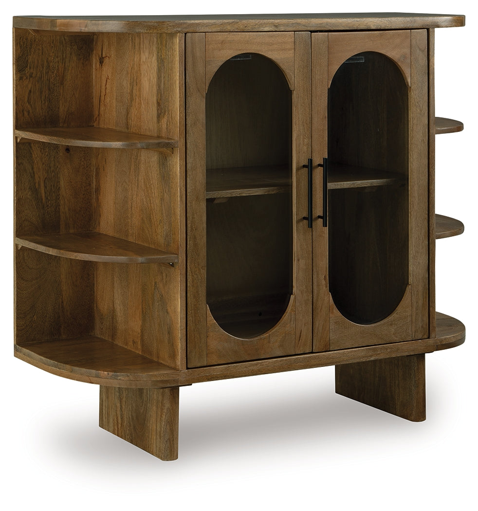Niall Accent Cabinet angled closed side view