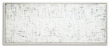 Daxonport gray taupe gallery wrapped canvas side view