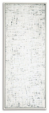 Daxonport gray taupe wall art hanging detail
