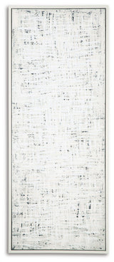 Daxonport gray taupe wall art angled view
