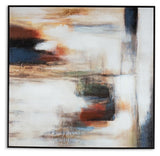 Pigeonford Multi Abstract Wall Art by Ashley, rear view