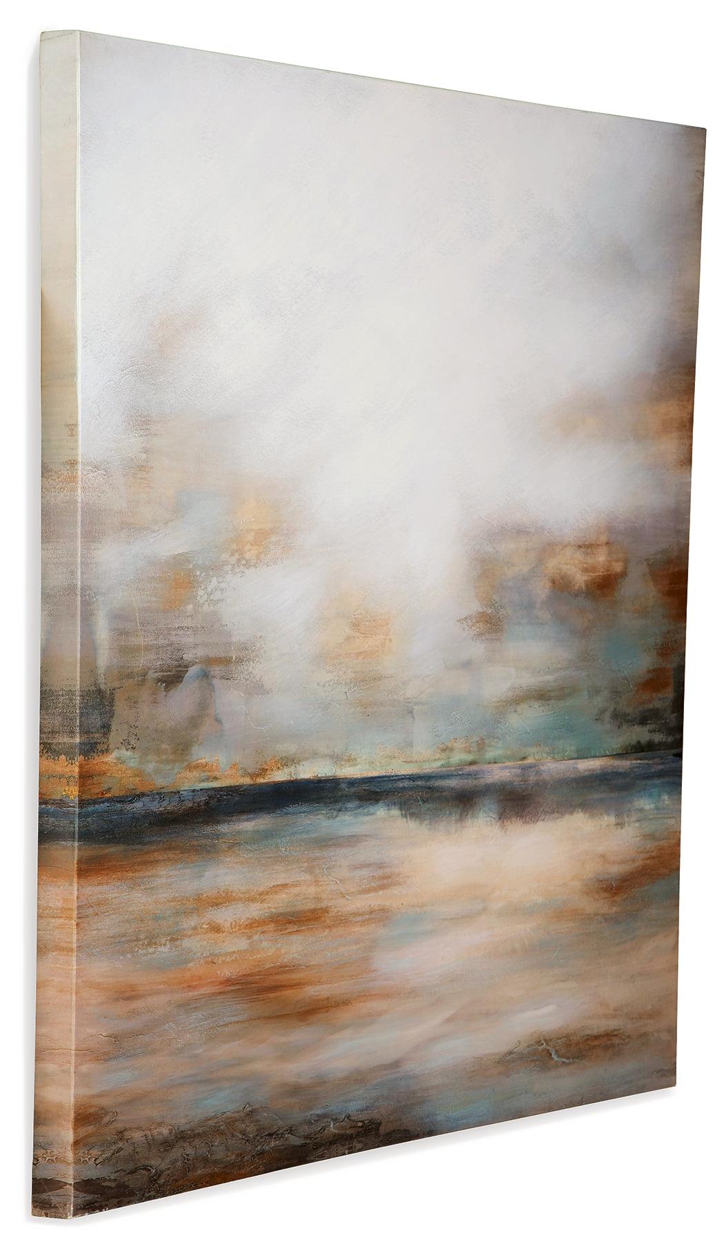 Angle view of Weatheridge multi-colored wall art