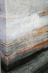Detail of hand-painted embellishments on Weatheridge wall art