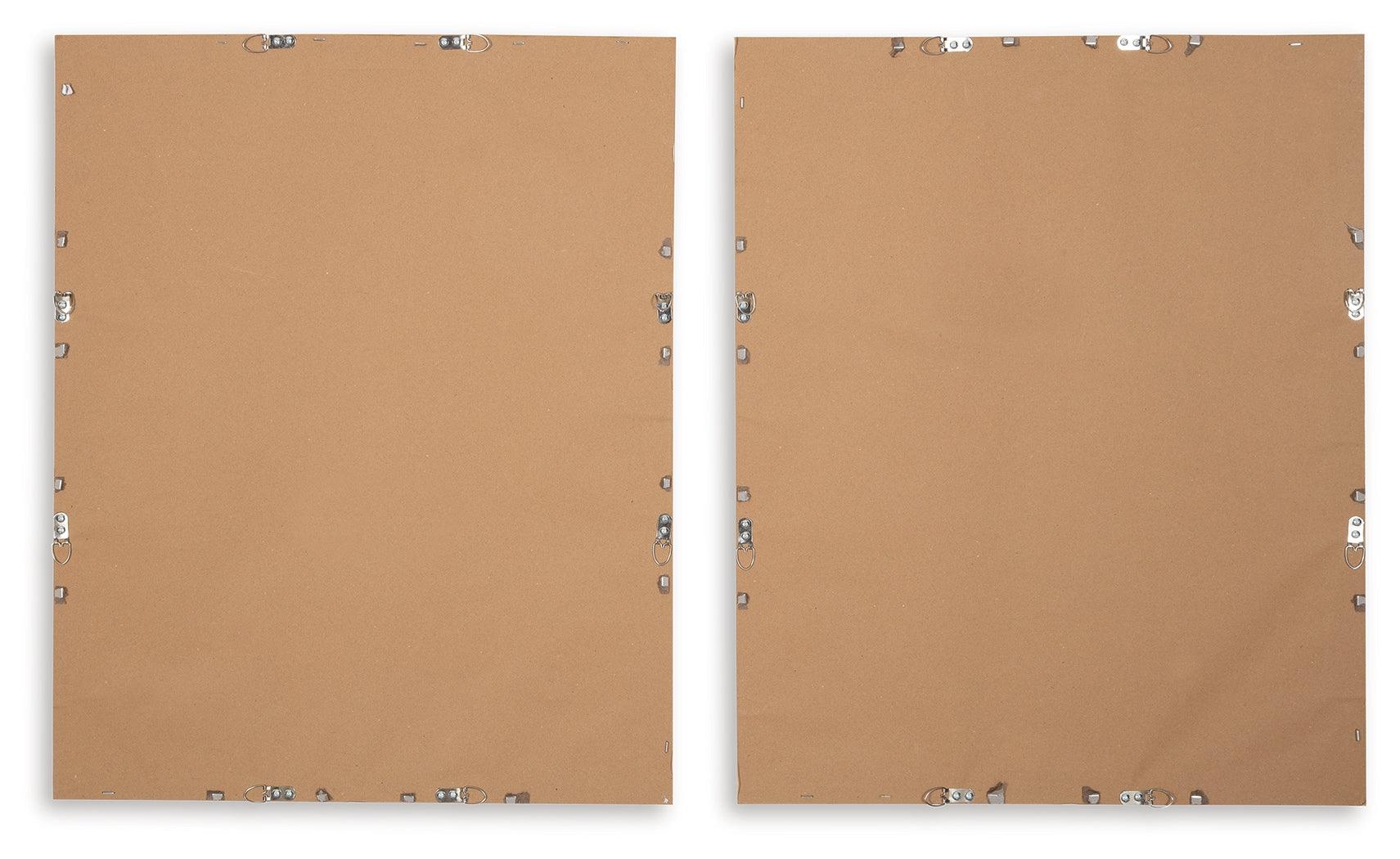 Back of Holport wall art canvas with hanging hardware