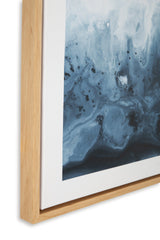 Close-up detail of Holport abstract wall art texture