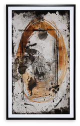 Clefting Wall Art head-on view C highlighting texture