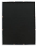 Back view of Aldricton Wall Art frame and hanging bracket