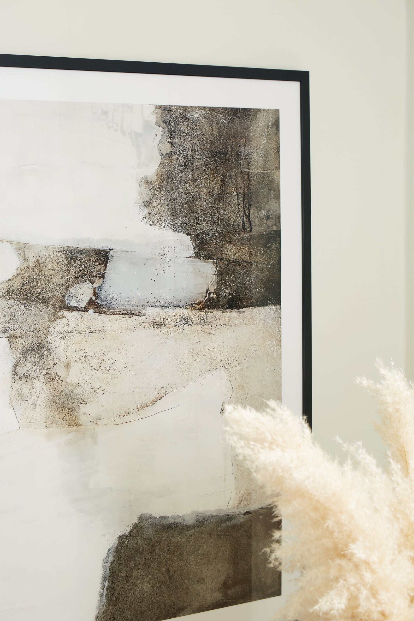 Detail of Aldricton Wall Art acrylic front and frame