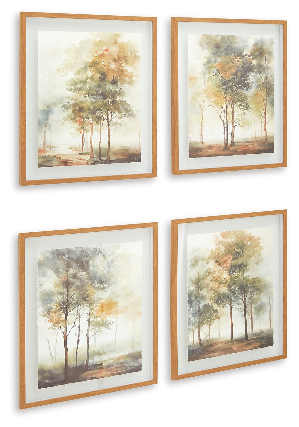 Back view of Bryneford framed wall art with hanging bracket
