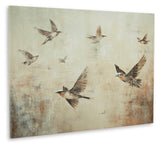 Collmund gray brown wall art canvas angled view