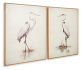 Aubinell Beige Wall Art angled side view
