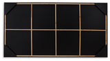 Close-up detail of Delstone wall art frame and print quality