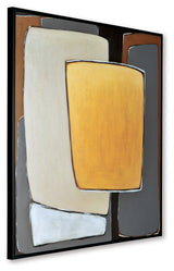 Close-up of texture and abstract pattern on Actman wall art