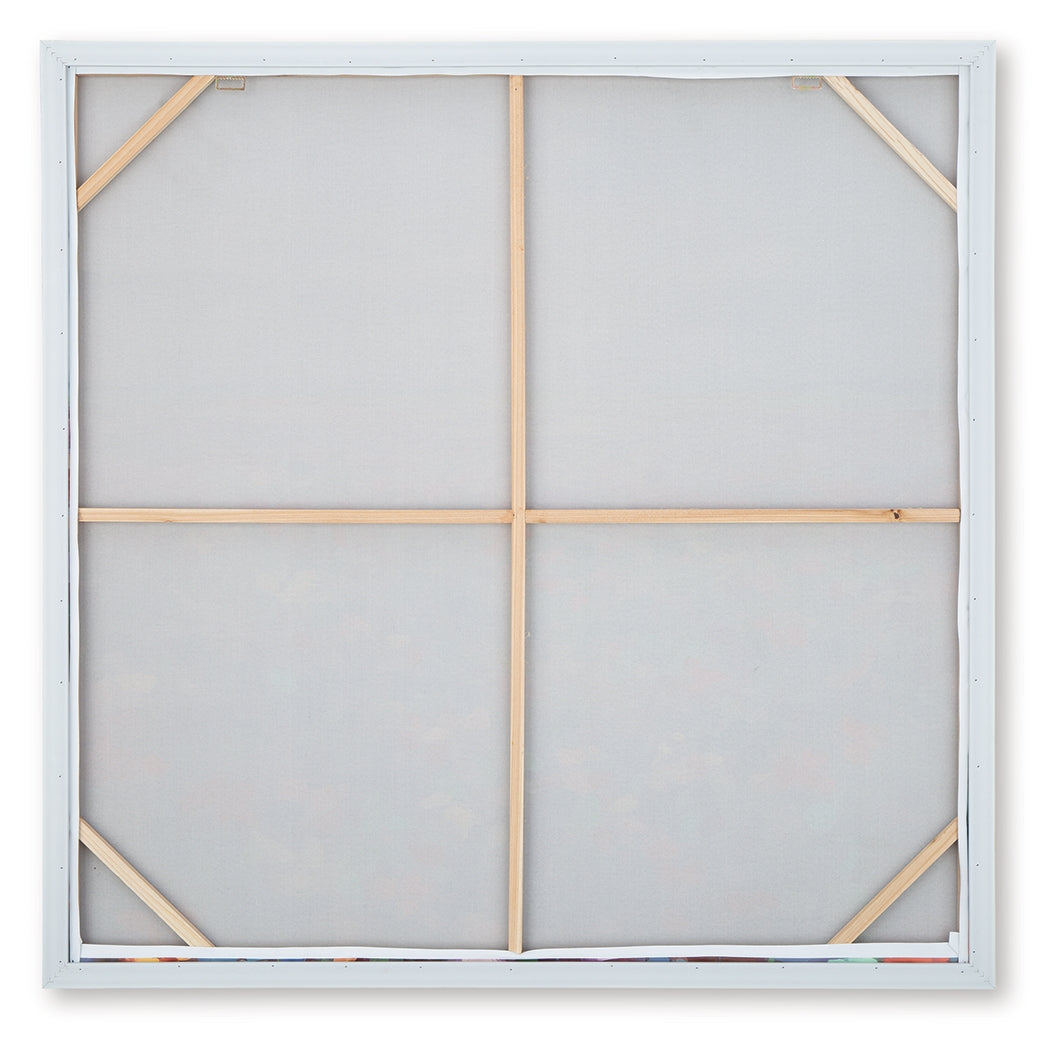 Sethford wall art back showing frame