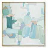 Wynburn White/Blue/Green Wall Art