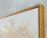 Dalewick wall art hung horizontally in living room setting