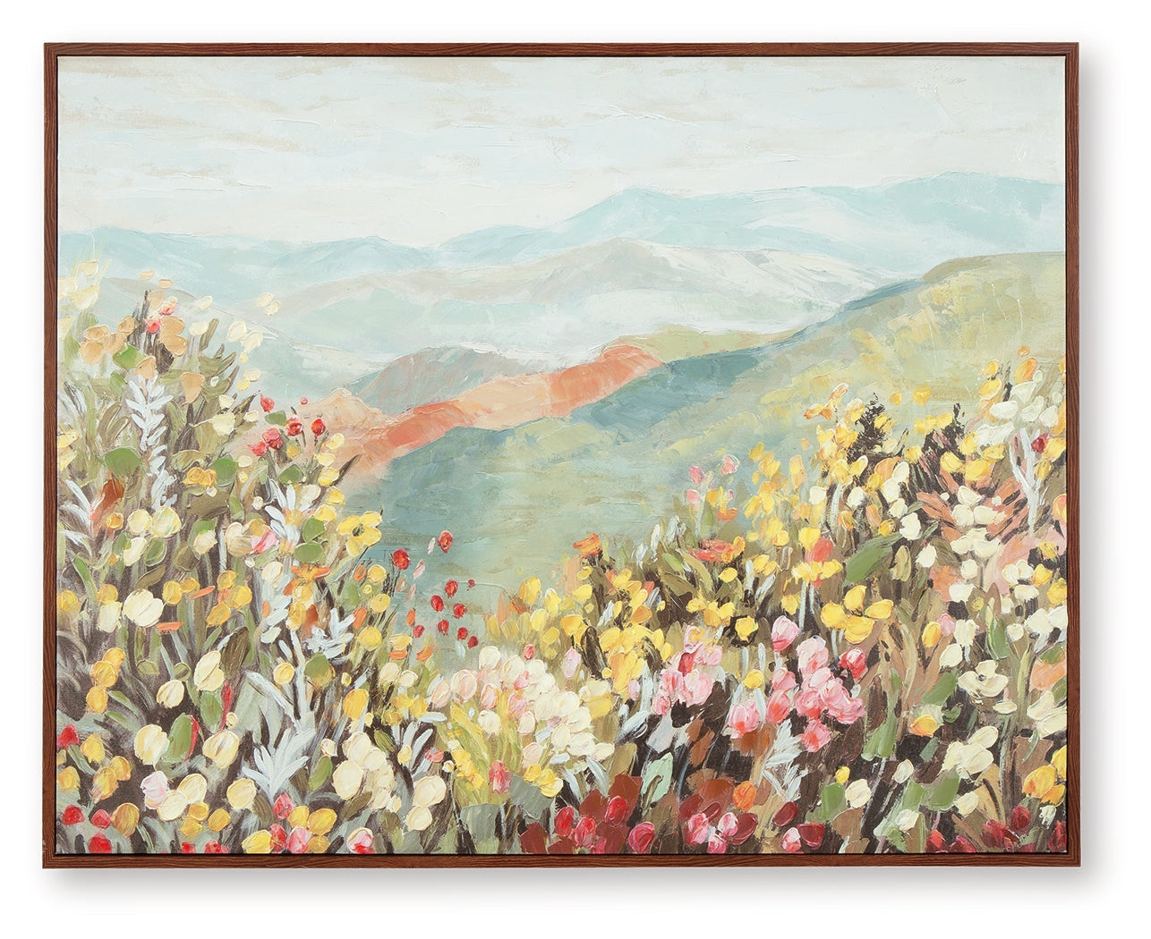 Pryorley Multi Floral Wall Art head on view