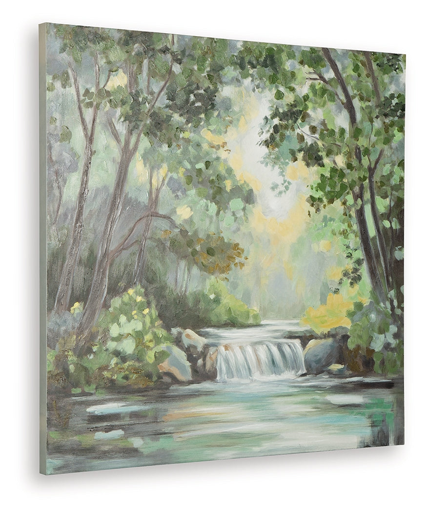 Evermaddick Wall Art Side Angle Showing Canvas Edge