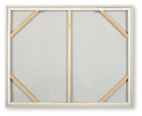 Worthney wall art back view with sawtooth hanger