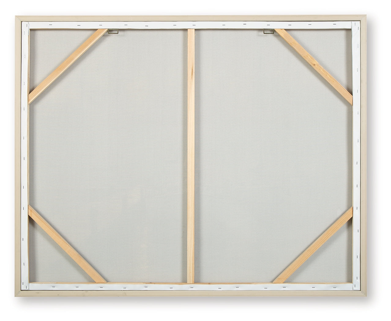 Worthney wall art back view with sawtooth hanger