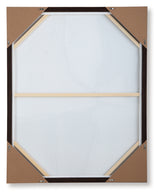 Junward wall art back view showing hanging bracket