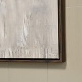 Close-up of hand-painted detail on Junward wall art